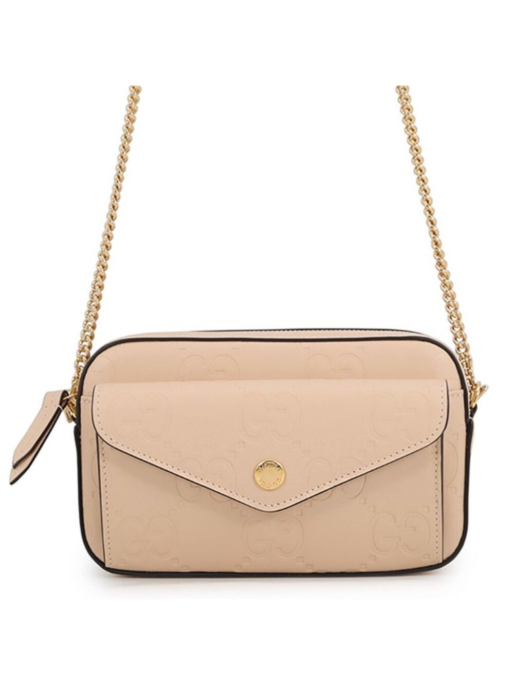 Gucci Chain Shoulder Bag GG Super Mini Leather